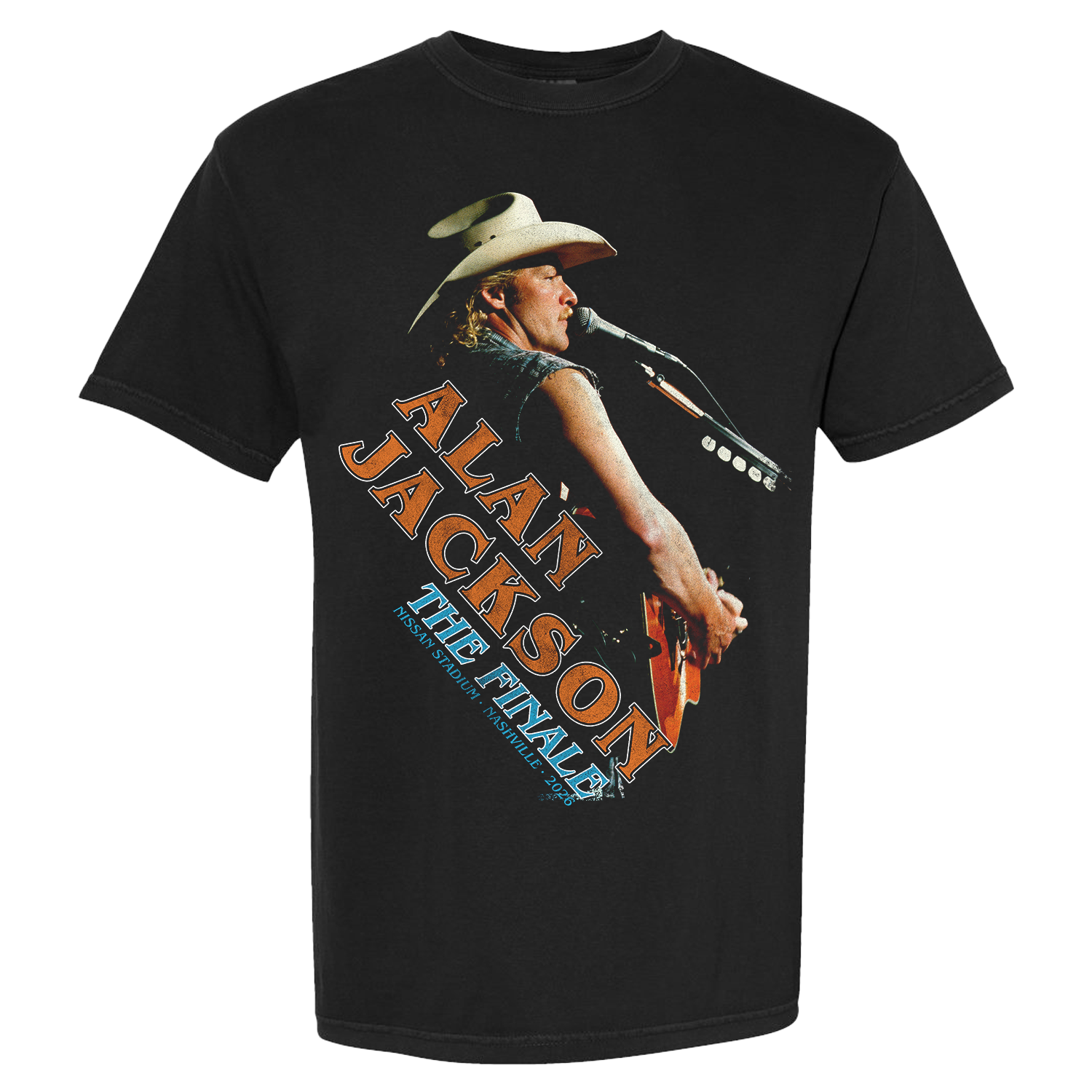 Alan Jackson Microphone Black Tee