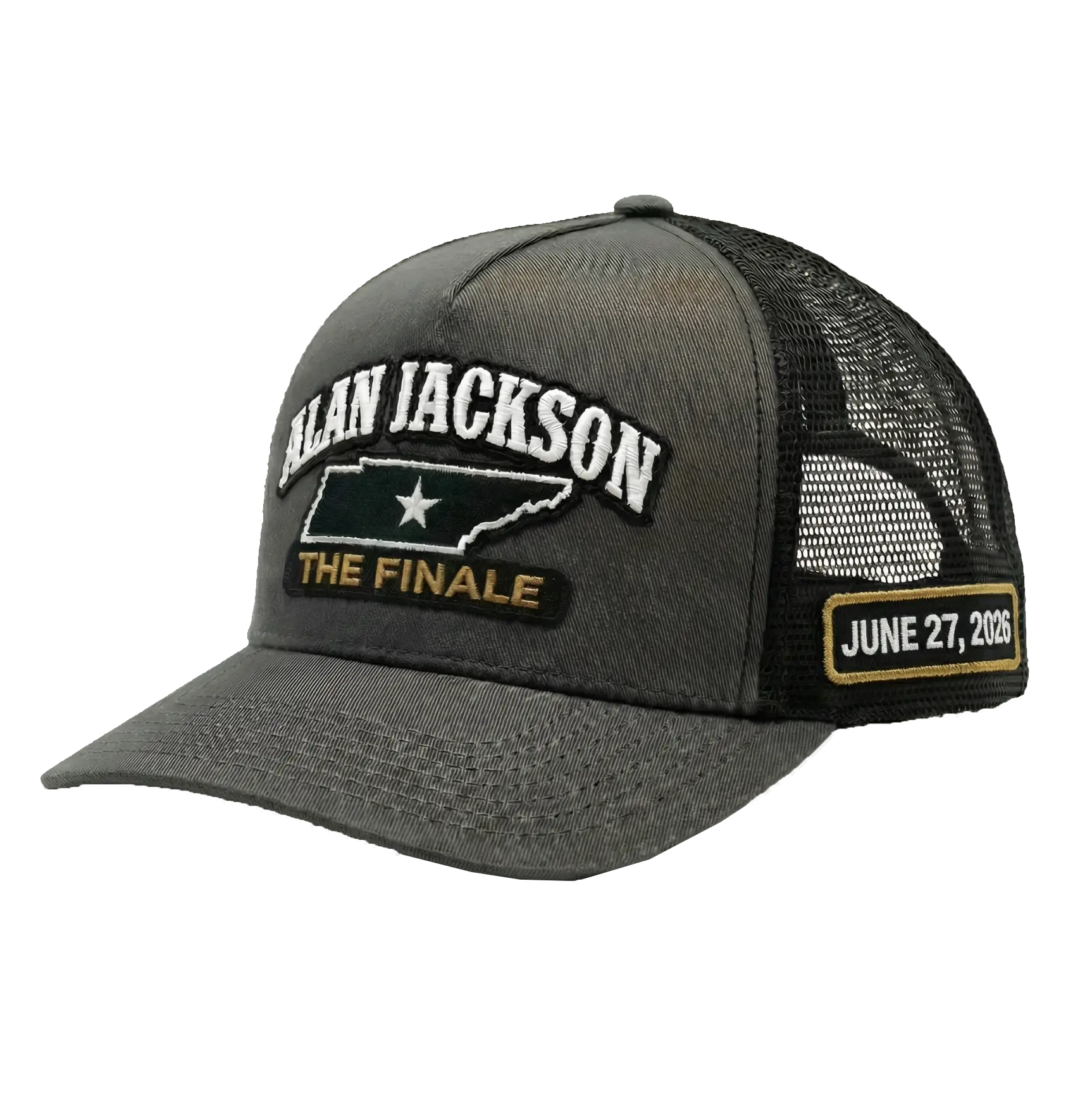 Charcoal & Black Trucker Hat