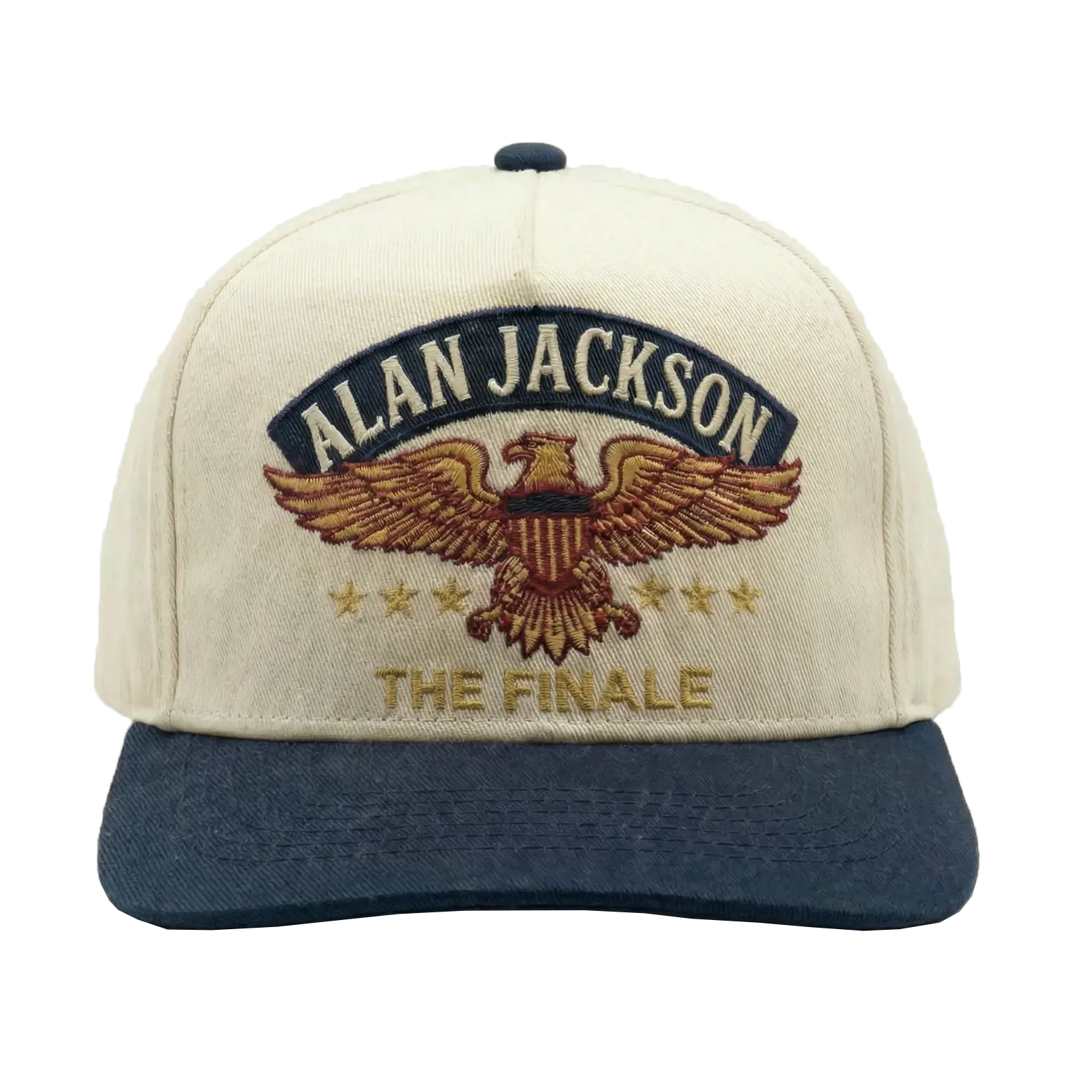 Navy & Cream Eagle Hat