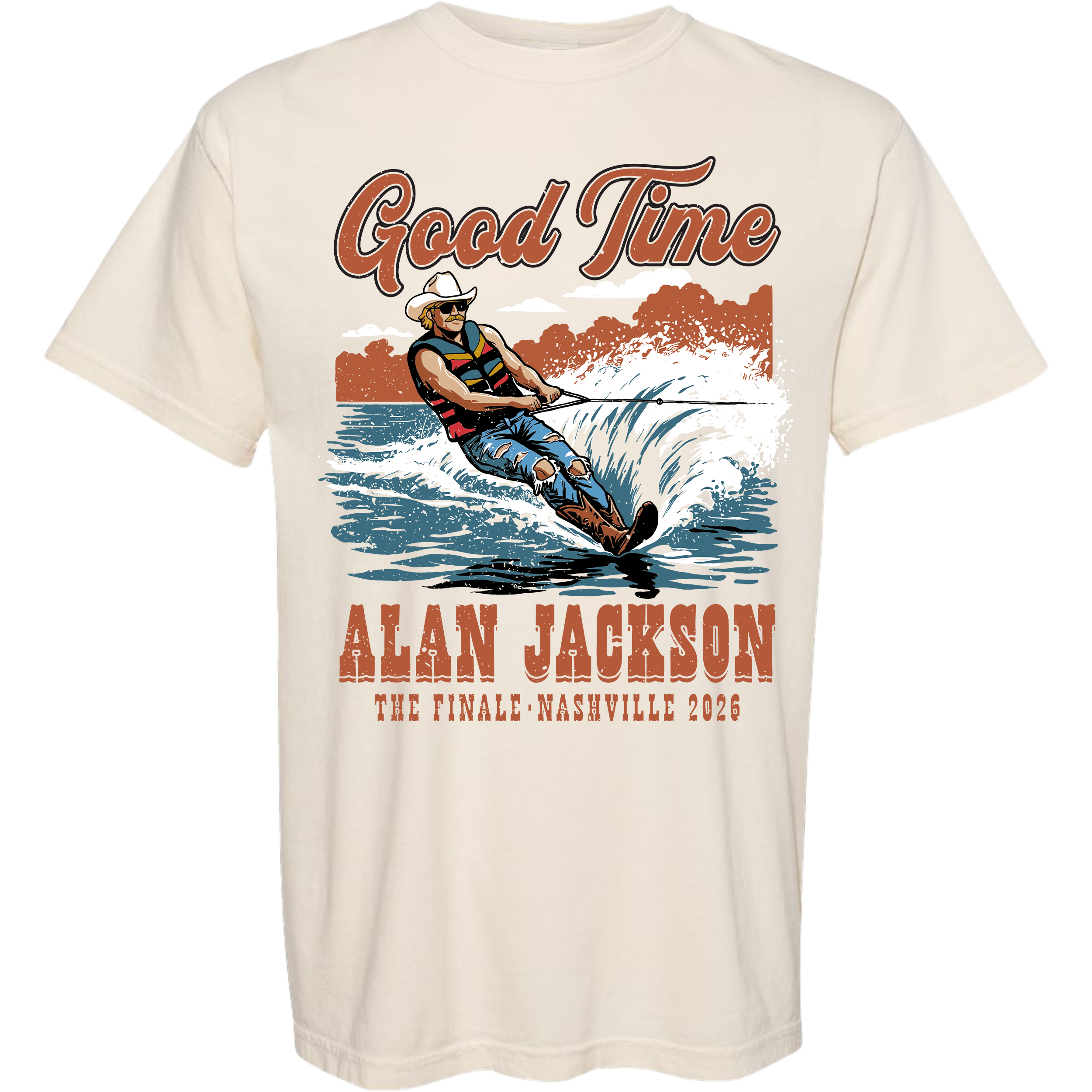 Good Time Water Ski Sand Tee
