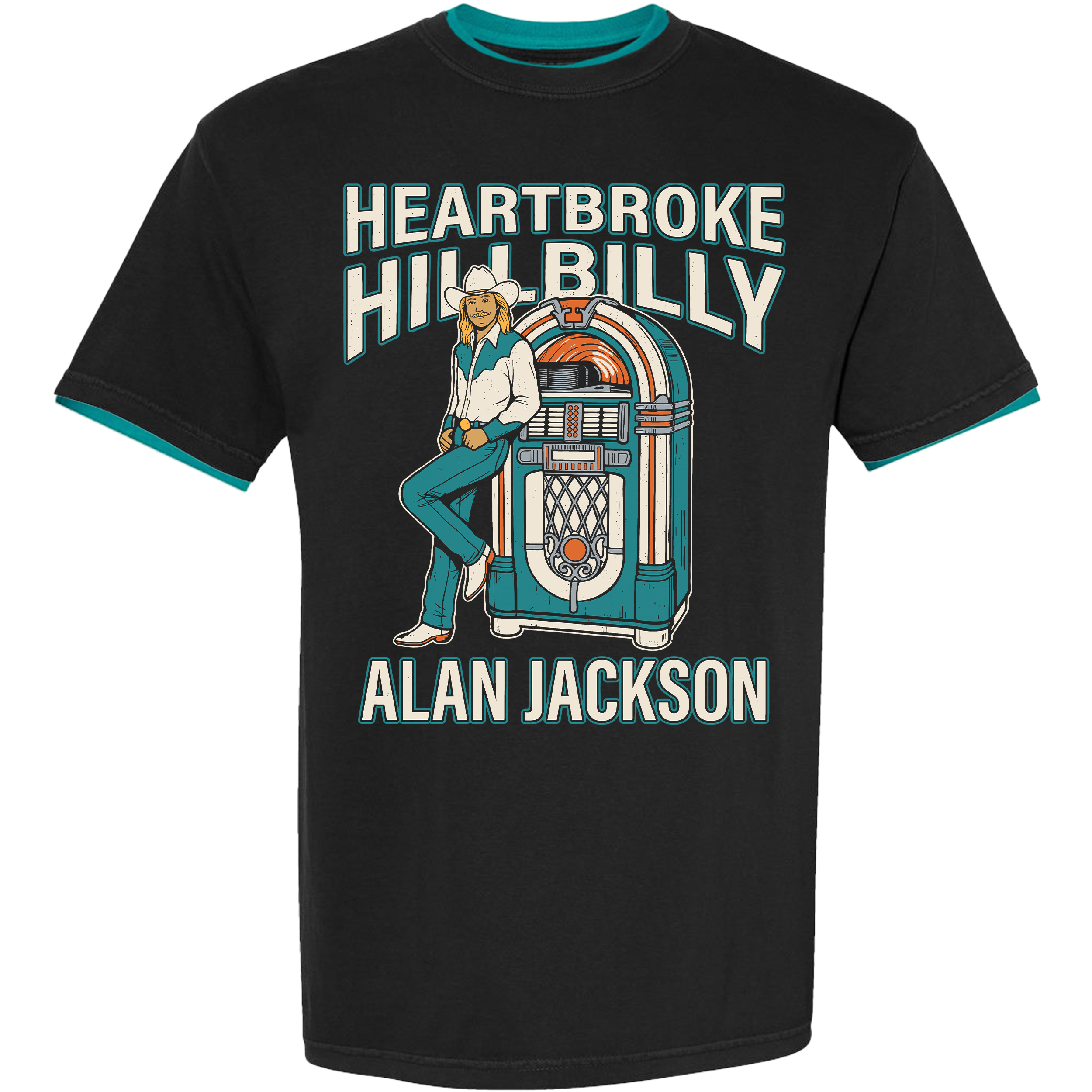Heartbroke Hillbilly Double Collar Tee